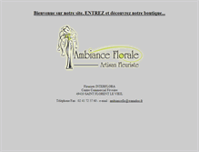 Tablet Screenshot of ambianceflor.com